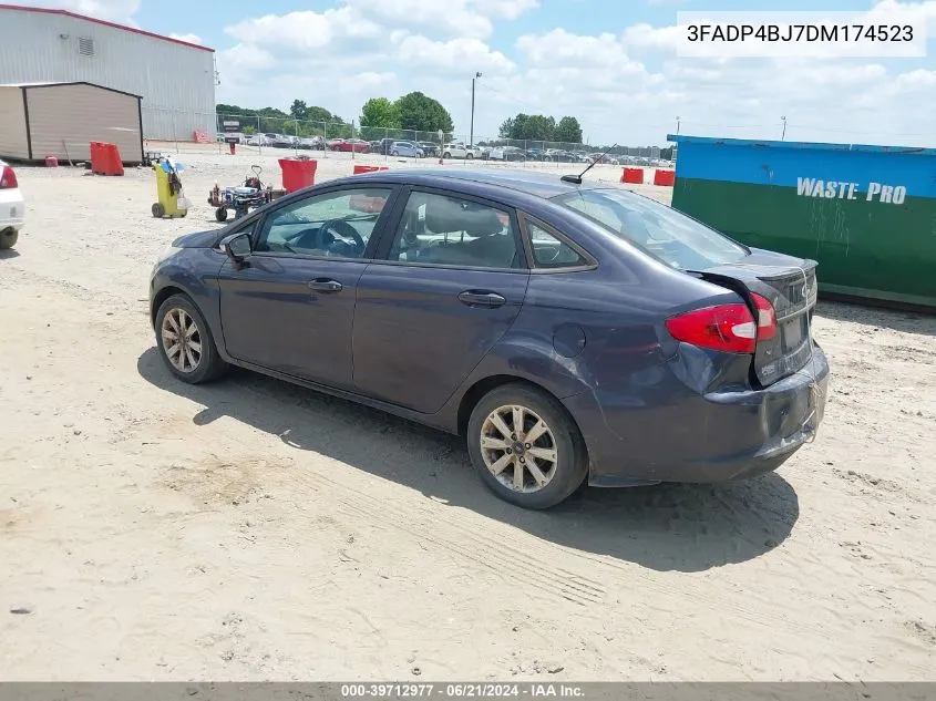 2013 Ford Fiesta Se VIN: 3FADP4BJ7DM174523 Lot: 39712977