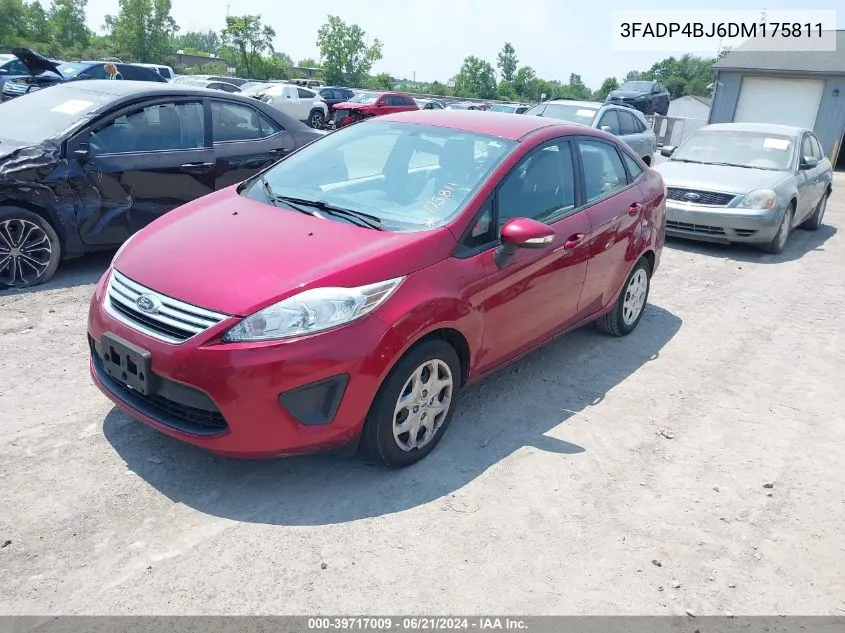 2013 Ford Fiesta Se VIN: 3FADP4BJ6DM175811 Lot: 39717009