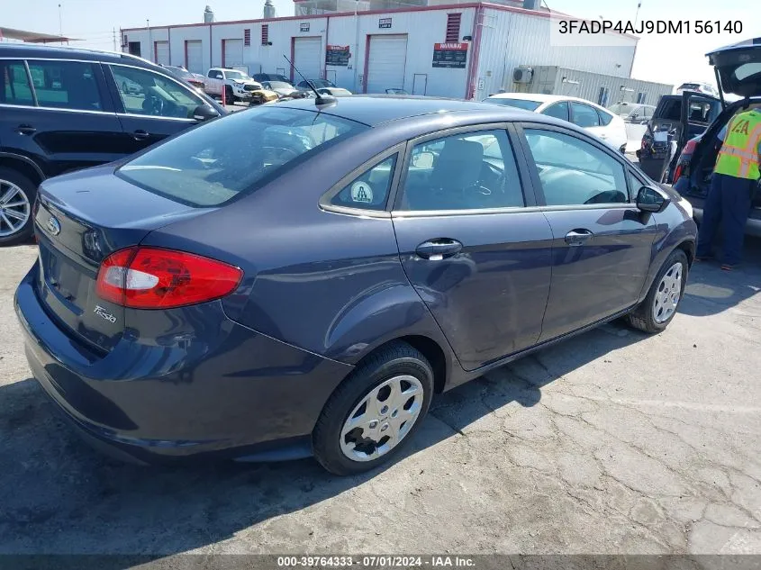 2013 Ford Fiesta S VIN: 3FADP4AJ9DM156140 Lot: 39764333