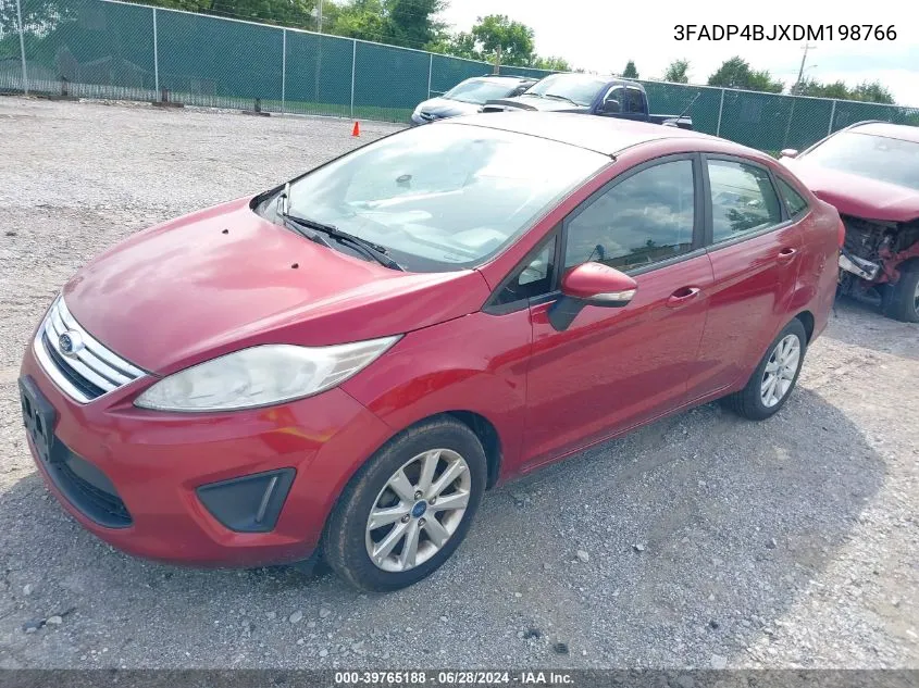 2013 Ford Fiesta Se VIN: 3FADP4BJXDM198766 Lot: 39765188