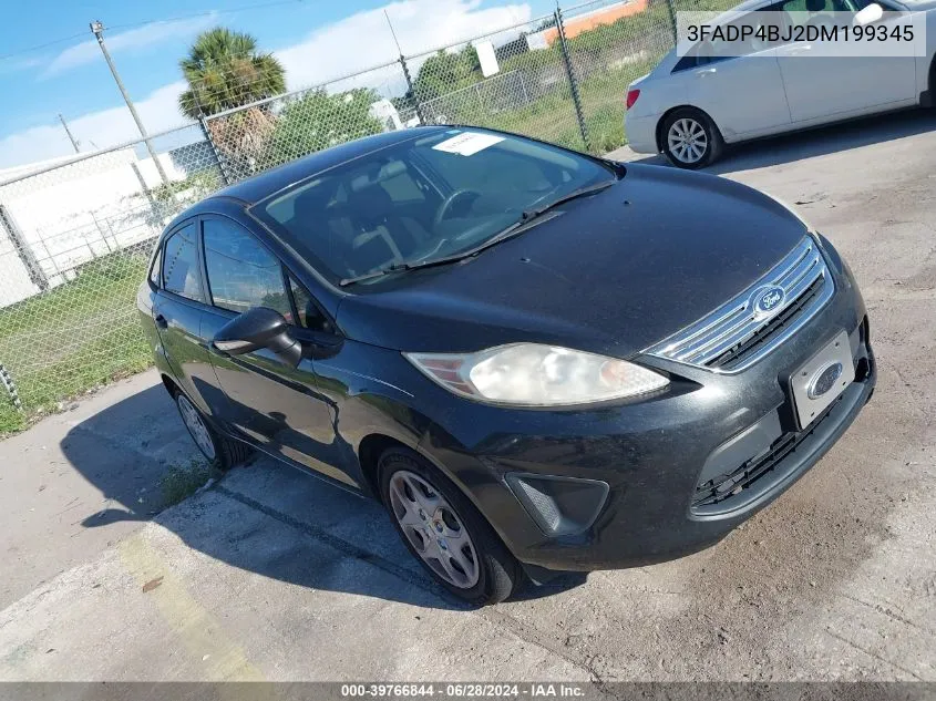 2013 Ford Fiesta Se VIN: 3FADP4BJ2DM199345 Lot: 39766844