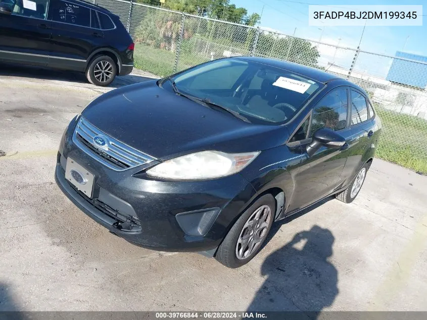 2013 Ford Fiesta Se VIN: 3FADP4BJ2DM199345 Lot: 39766844