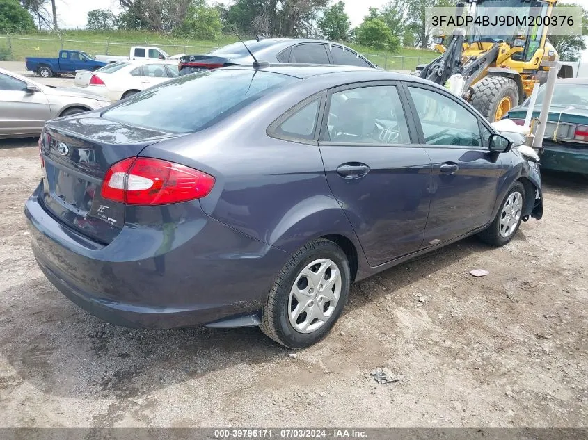 2013 Ford Fiesta Se VIN: 3FADP4BJ9DM200376 Lot: 39795171