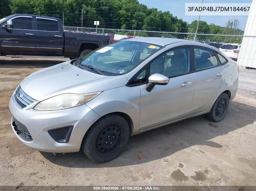 2013 Ford Fiesta Se VIN: 3FADP4BJ7DM184467 Lot: 39803566