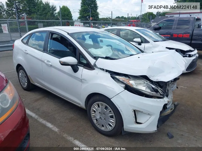 2013 Ford Fiesta Se VIN: 3FADP4BJ6DM224148 Lot: 39804325