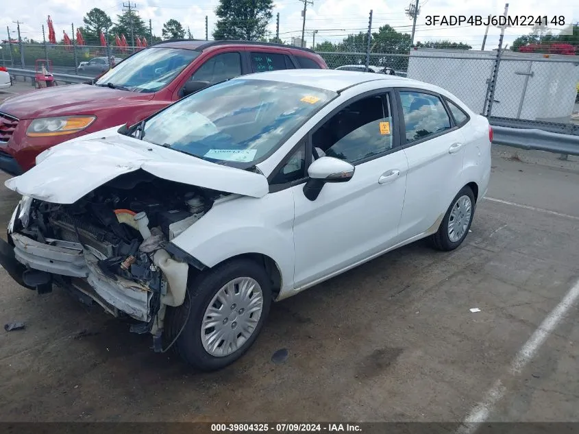 2013 Ford Fiesta Se VIN: 3FADP4BJ6DM224148 Lot: 39804325