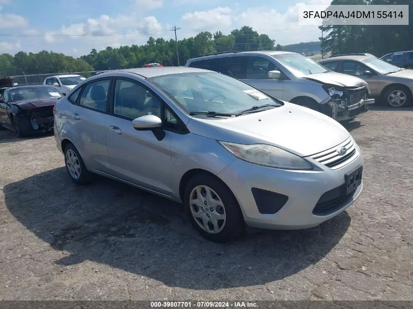 2013 Ford Fiesta S VIN: 3FADP4AJ4DM155414 Lot: 39807701