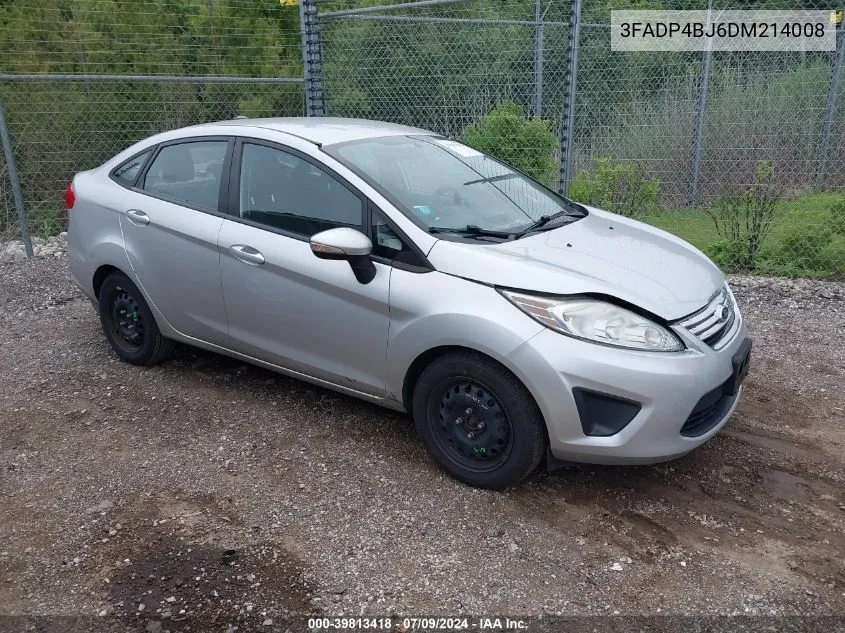 2013 Ford Fiesta Se VIN: 3FADP4BJ6DM214008 Lot: 39813418