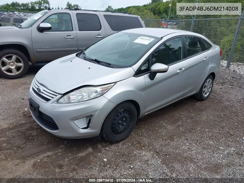 2013 Ford Fiesta Se VIN: 3FADP4BJ6DM214008 Lot: 39813418