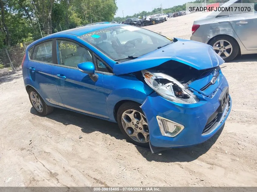 2013 Ford Fiesta Titanium VIN: 3FADP4FJ0DM171070 Lot: 39815485