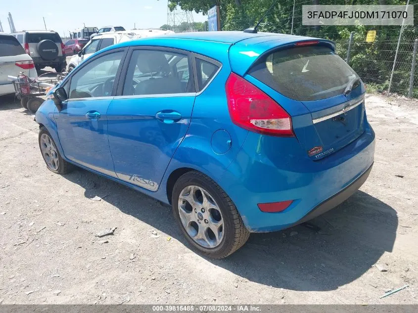 3FADP4FJ0DM171070 2013 Ford Fiesta Titanium