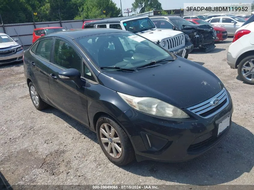 2013 Ford Fiesta Se VIN: 3FADP4BJ8DM119952 Lot: 39849065