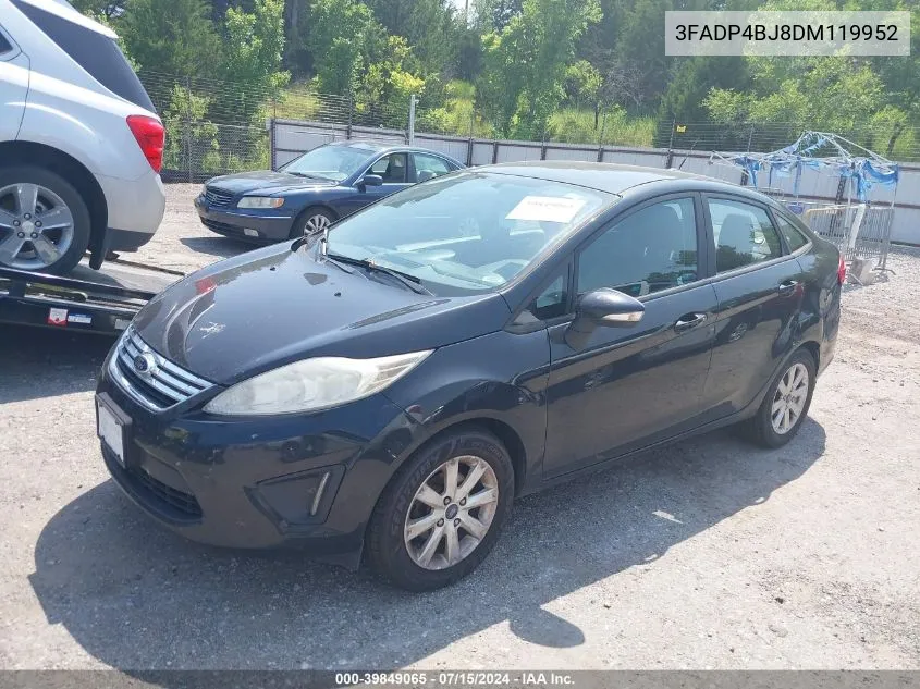 2013 Ford Fiesta Se VIN: 3FADP4BJ8DM119952 Lot: 39849065