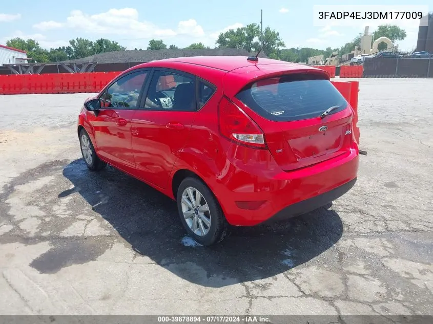 2013 Ford Fiesta Se VIN: 3FADP4EJ3DM177009 Lot: 39878894