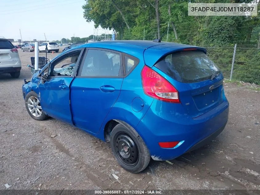 3FADP4EJ0DM118287 2013 Ford Fiesta Se