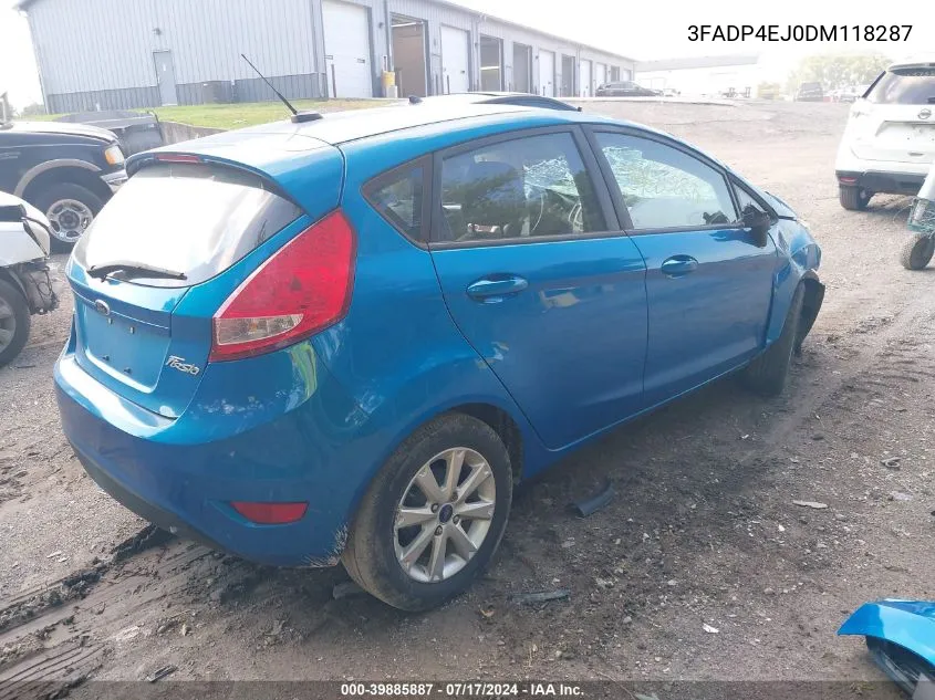 2013 Ford Fiesta Se VIN: 3FADP4EJ0DM118287 Lot: 39885887