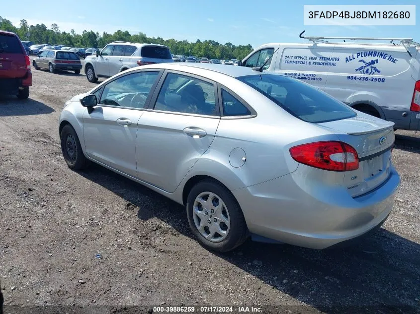 2013 Ford Fiesta Se VIN: 3FADP4BJ8DM182680 Lot: 39886259