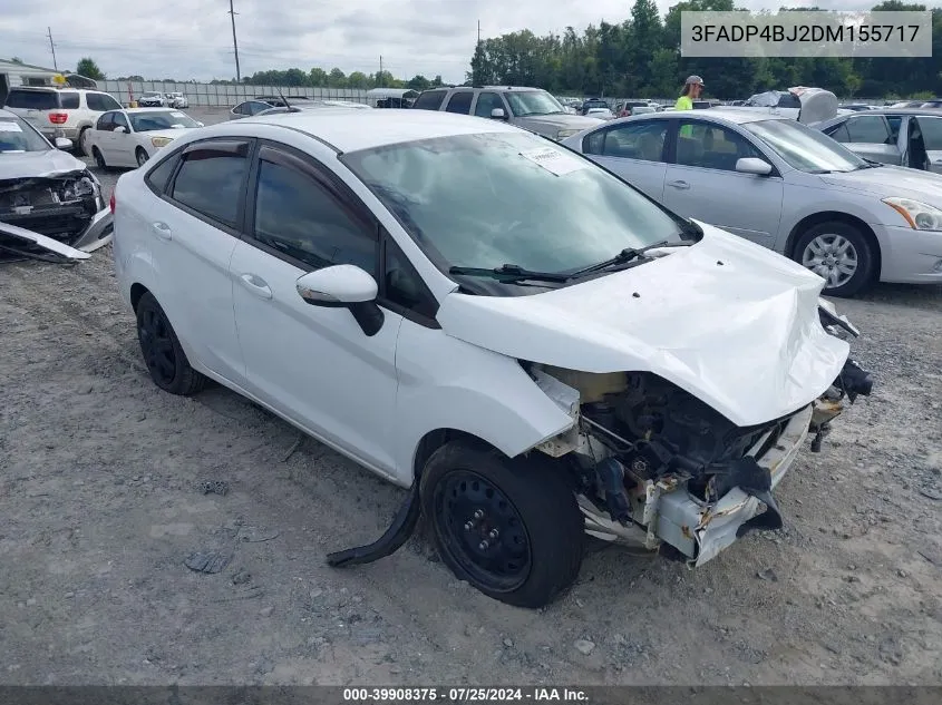 2013 Ford Fiesta Se VIN: 3FADP4BJ2DM155717 Lot: 39908375