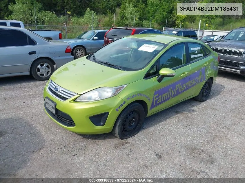 2013 Ford Fiesta Se VIN: 3FADP4BJ2DM185431 Lot: 39916899