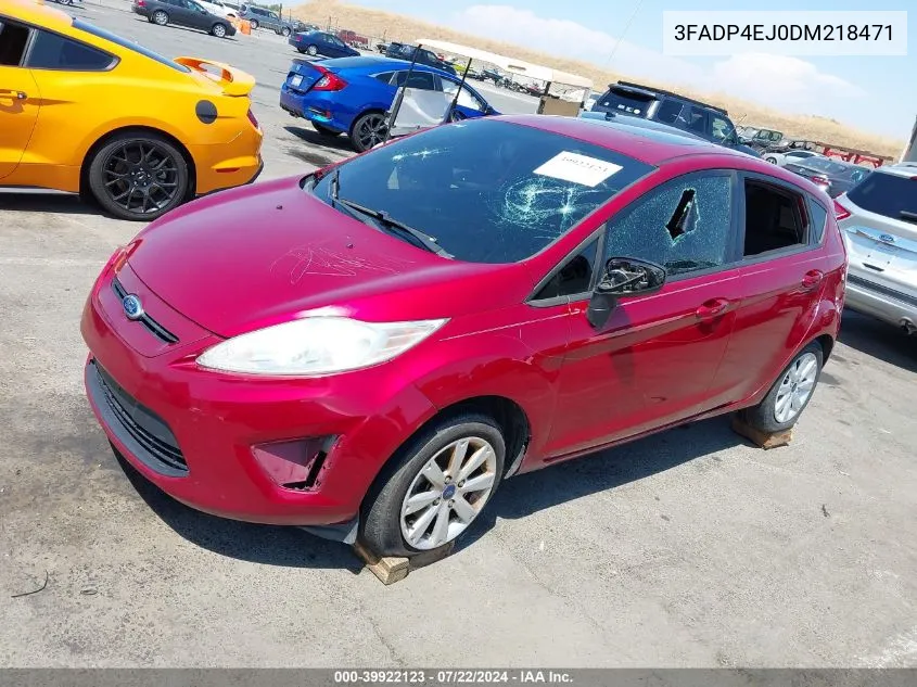 2013 Ford Fiesta Se VIN: 3FADP4EJ0DM218471 Lot: 39922123