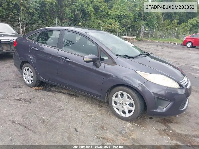 2013 Ford Fiesta Se VIN: 3FADP4BJXDM203352 Lot: 39948845