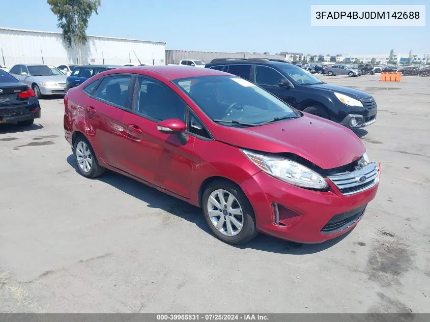 2013 Ford Fiesta Se VIN: 3FADP4BJ0DM142688 Lot: 39955831