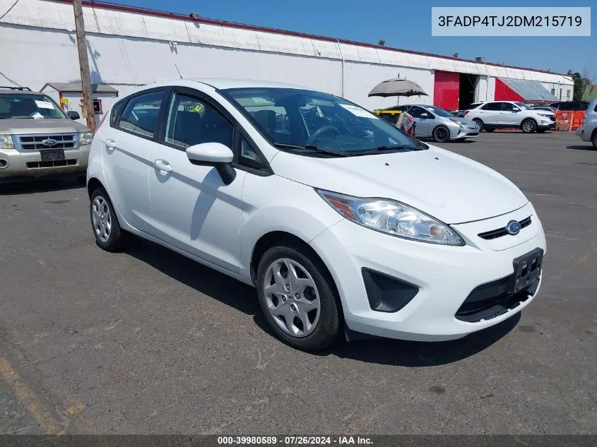 2013 Ford Fiesta S VIN: 3FADP4TJ2DM215719 Lot: 39980589