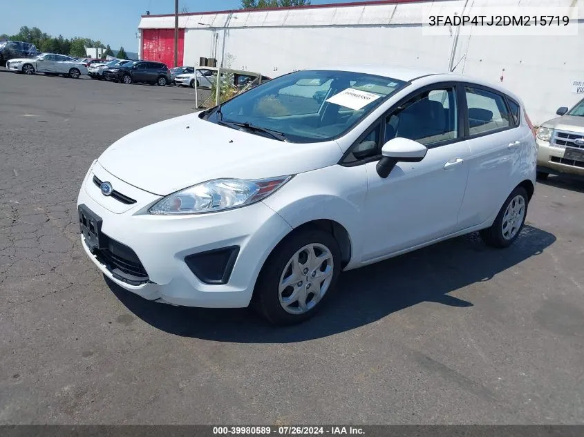 2013 Ford Fiesta S VIN: 3FADP4TJ2DM215719 Lot: 39980589