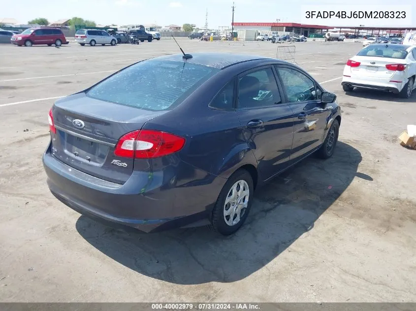 2013 Ford Fiesta Se VIN: 3FADP4BJ6DM208323 Lot: 40002979