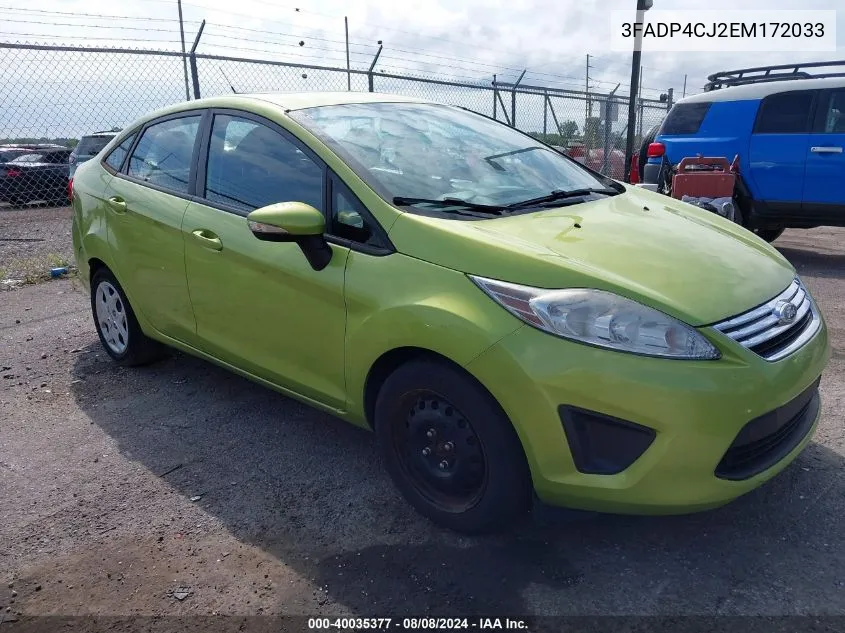 2013 Ford Fiesta Se VIN: 3FADP4CJ2EM172033 Lot: 40035377