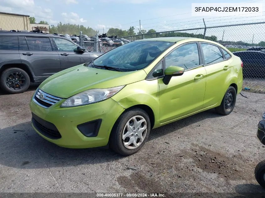 2013 Ford Fiesta Se VIN: 3FADP4CJ2EM172033 Lot: 40035377