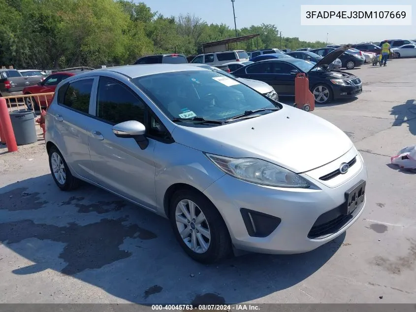 2013 Ford Fiesta Se VIN: 3FADP4EJ3DM107669 Lot: 40045763