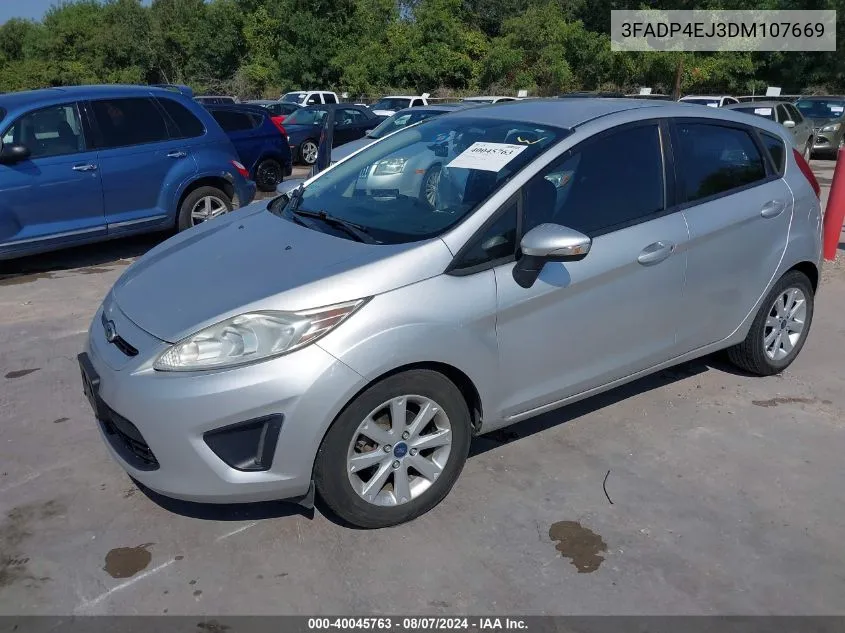 2013 Ford Fiesta Se VIN: 3FADP4EJ3DM107669 Lot: 40045763