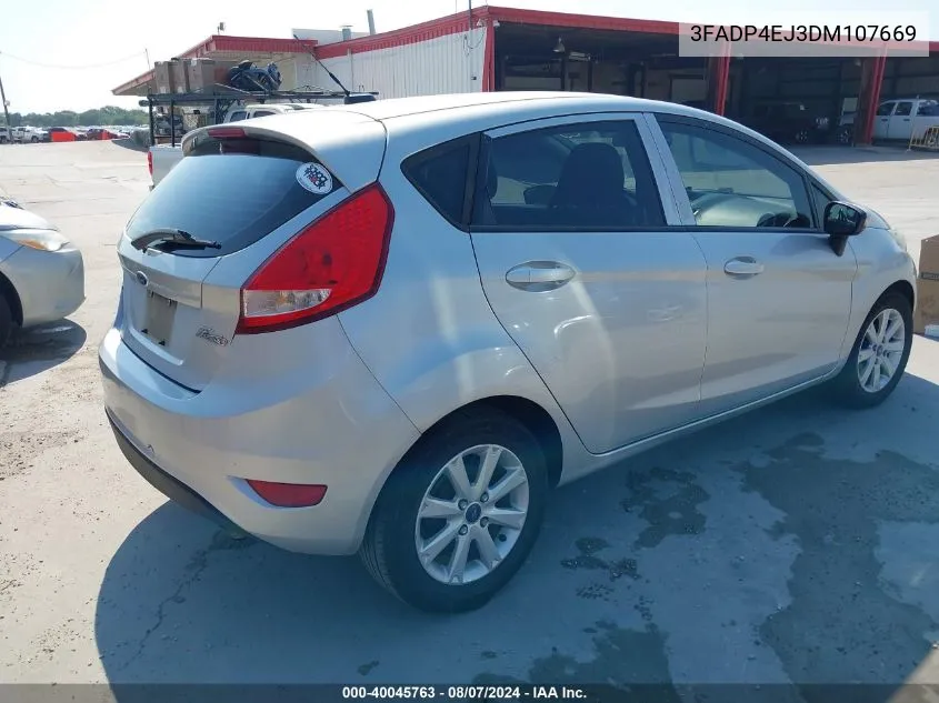 2013 Ford Fiesta Se VIN: 3FADP4EJ3DM107669 Lot: 40045763