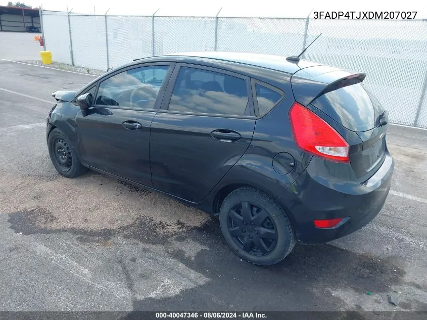 2013 Ford Fiesta S VIN: 3FADP4TJXDM207027 Lot: 40047346