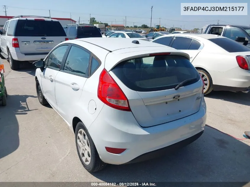 2013 Ford Fiesta Titanium VIN: 3FADP4CJ3DM215177 Lot: 40084182