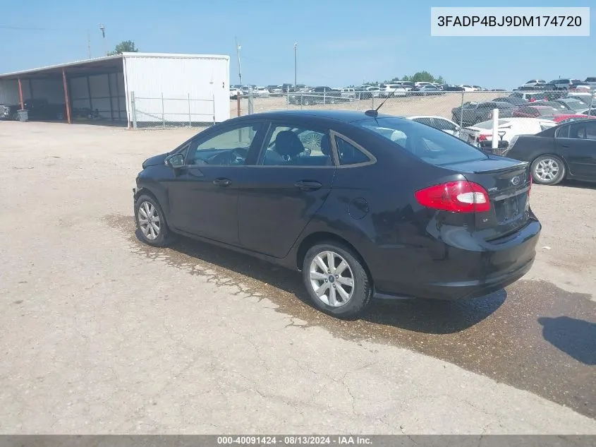 2013 Ford Fiesta Se VIN: 3FADP4BJ9DM174720 Lot: 40091424