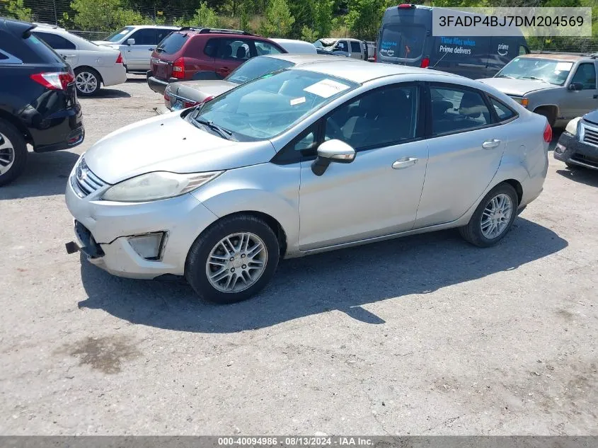 2013 Ford Fiesta Se VIN: 3FADP4BJ7DM204569 Lot: 40094986