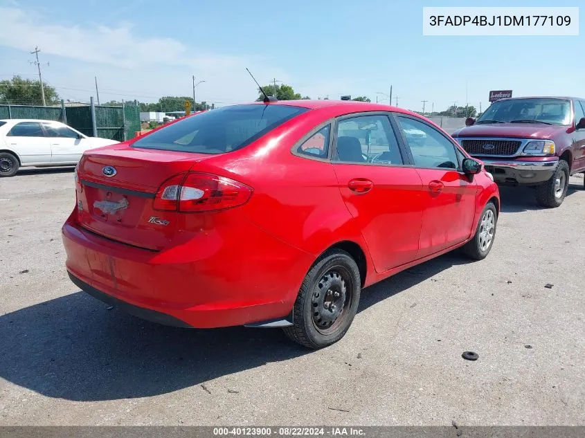 2013 Ford Fiesta Se VIN: 3FADP4BJ1DM177109 Lot: 40123900