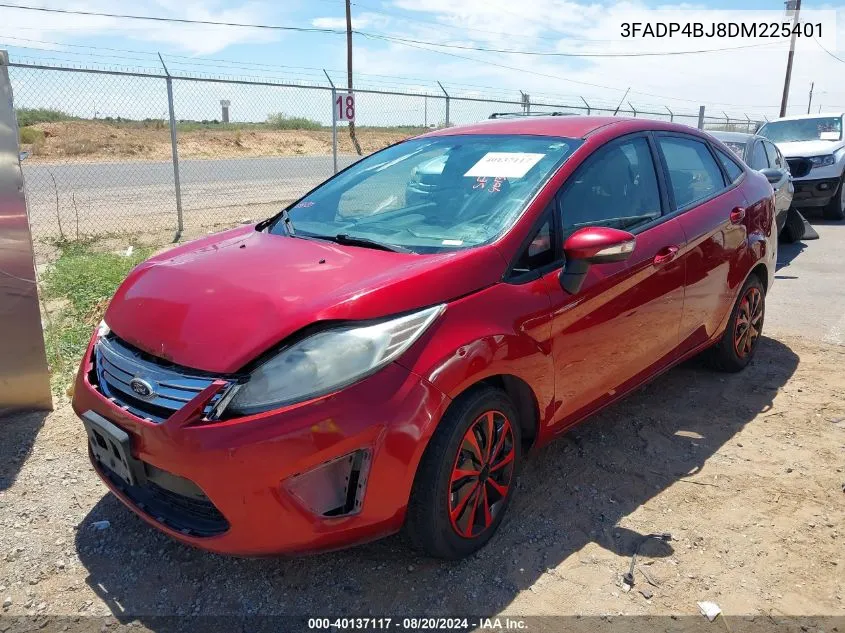 2013 Ford Fiesta Se VIN: 3FADP4BJ8DM225401 Lot: 40137117