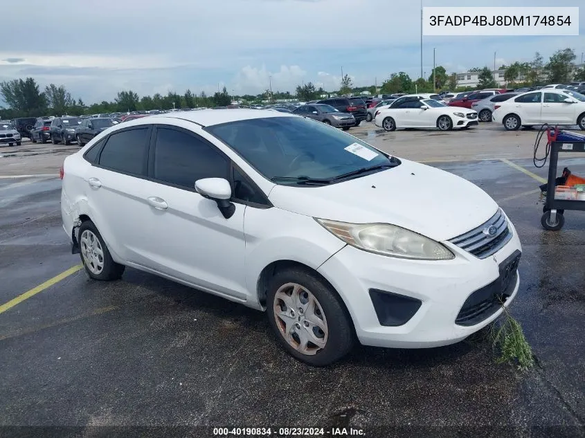 2013 Ford Fiesta Se VIN: 3FADP4BJ8DM174854 Lot: 40190834