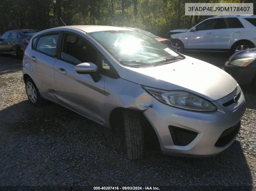 2013 Ford Fiesta Se VIN: 3FADP4EJ9DM178407 Lot: 40207416