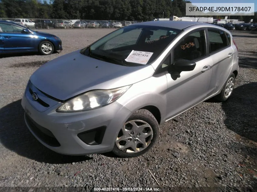 2013 Ford Fiesta Se VIN: 3FADP4EJ9DM178407 Lot: 40207416