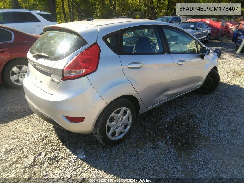 2013 Ford Fiesta Se VIN: 3FADP4EJ9DM178407 Lot: 40207416