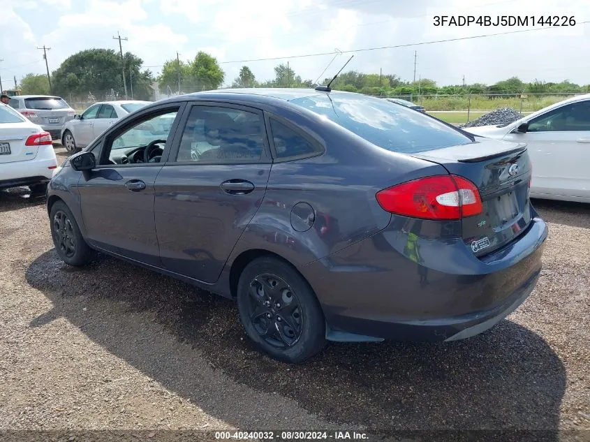 2013 Ford Fiesta Se VIN: 3FADP4BJ5DM144226 Lot: 40240032