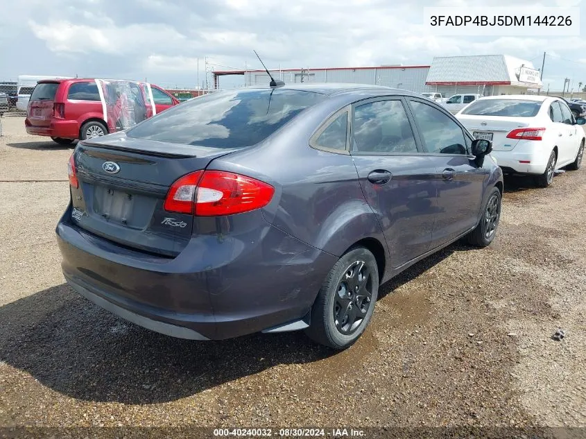 2013 Ford Fiesta Se VIN: 3FADP4BJ5DM144226 Lot: 40240032