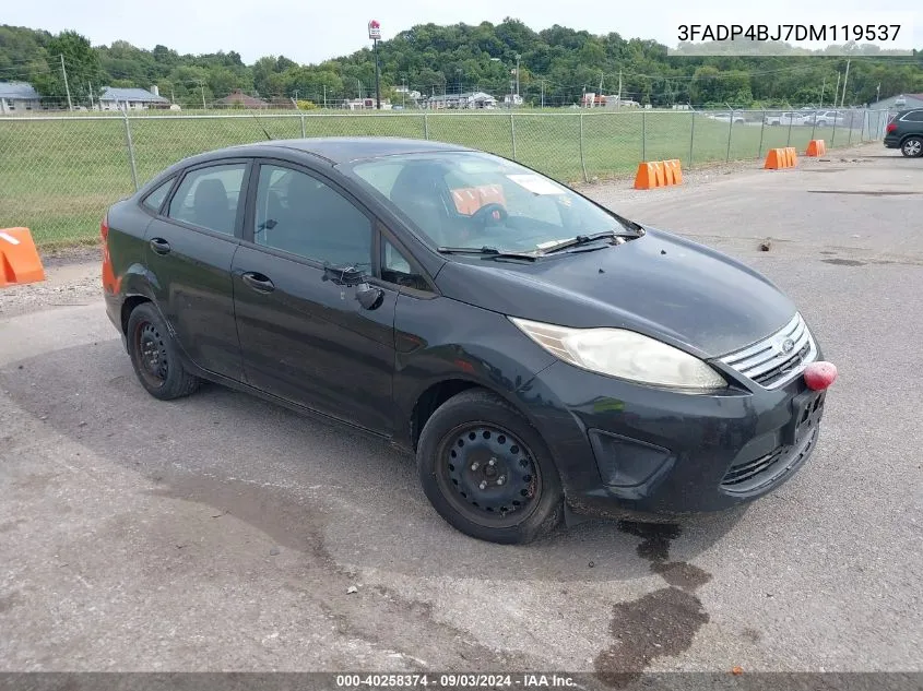 2013 Ford Fiesta Se VIN: 3FADP4BJ7DM119537 Lot: 40258374