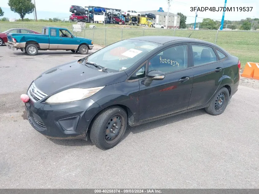 2013 Ford Fiesta Se VIN: 3FADP4BJ7DM119537 Lot: 40258374