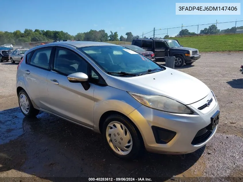 2013 Ford Fiesta Se VIN: 3FADP4EJ6DM147406 Lot: 40283612