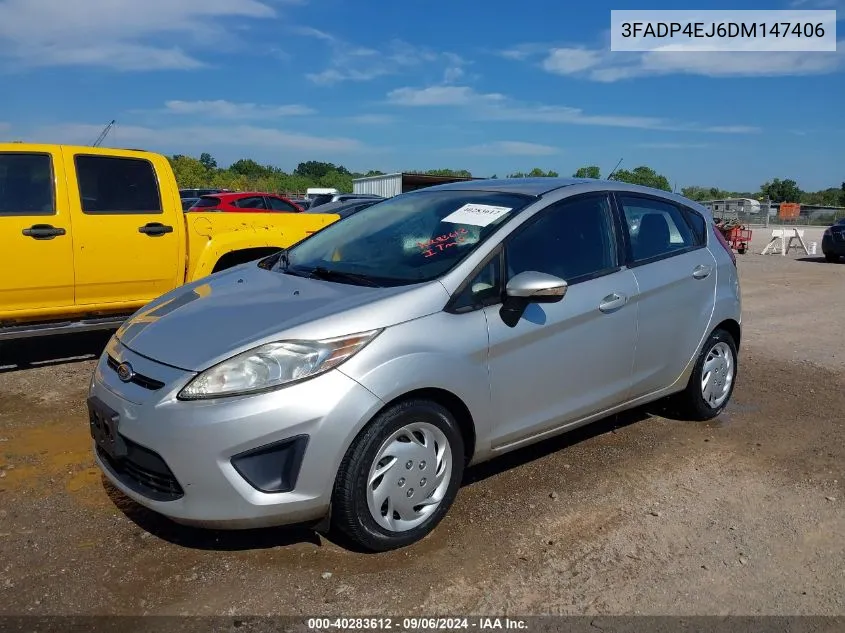 2013 Ford Fiesta Se VIN: 3FADP4EJ6DM147406 Lot: 40283612